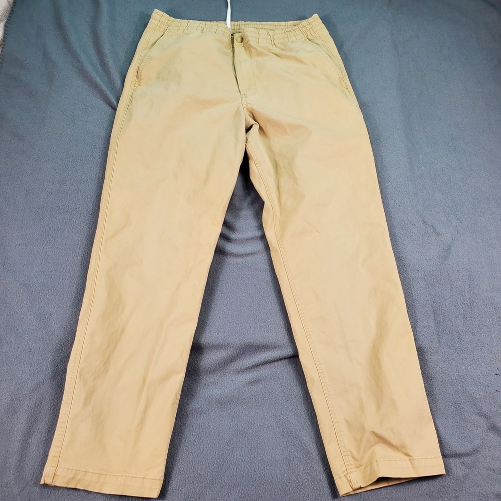 Polo Ralph Lauren Mens XL Stretch Classic Fit Tan Elastic Waist Chino Pants Flaw - Picture 3 of 10